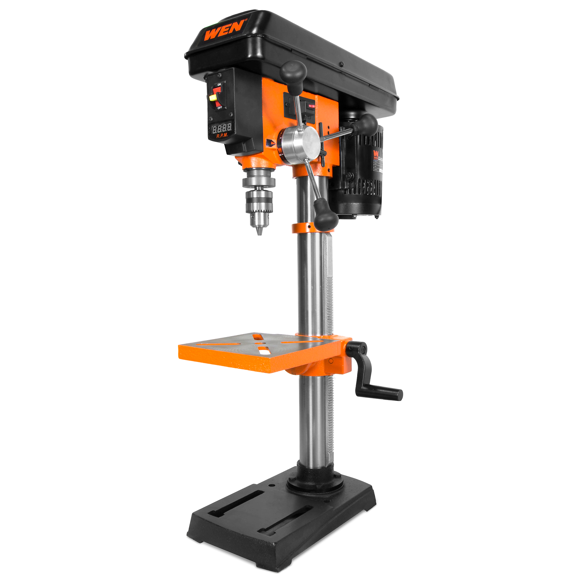 WEN, 6.2A Var. Speed 10in. Cast Iron Benchtop Drill Press, Chuck Size 0.5 in, Horsepower 0.9 Model# DP1062V